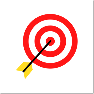 red target archery design Posters and Art